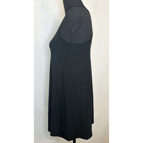 AERIE Black Racerback Swing Flowy Black Thin Dress XXS NWT - Picture 2 of 8
